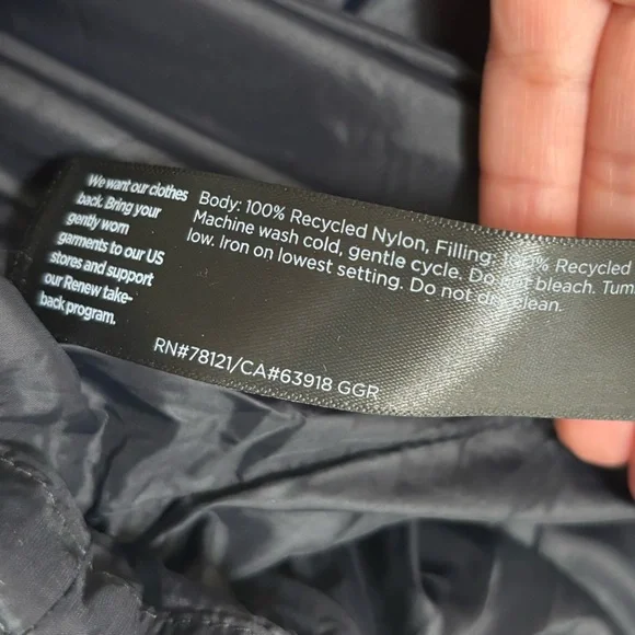 NWT EILEEN FISHER Eggshell Recycled Nylon Stand Collar Coat - Picture 11 of 11